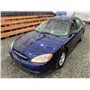 Image 4 : PARKSVILLE - 2000 FORD TAURUS BLUE 176092 KMS "NO RESERVE" - D263363