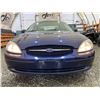 Image 5 : PARKSVILLE - 2000 FORD TAURUS BLUE 176092 KMS "NO RESERVE" - D263363