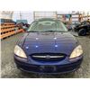 Image 6 : PARKSVILLE - 2000 FORD TAURUS BLUE 176092 KMS "NO RESERVE" - D263363