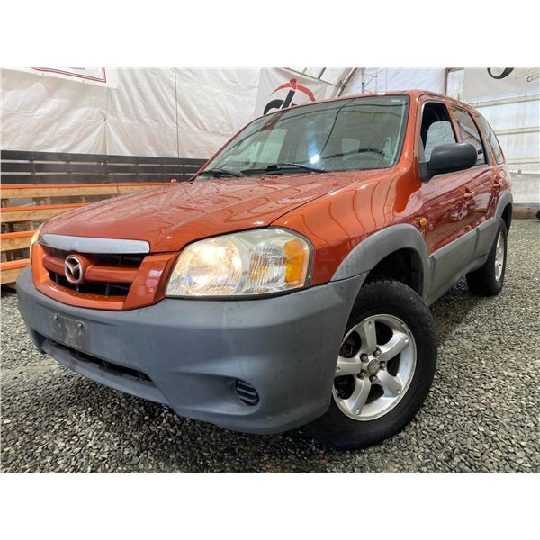 PARKSVILLE - 2005 MAZDA TRIBUTE ORANGE 242392 KMS - PM12814