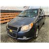 Image 3 : PARKSVILLE - 2011 CHEVROLET AVEO GREY 154154 KMS - D149677