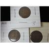 Image 1 : 1907, 08 And 08 Indian Head Cents (All Fine+)