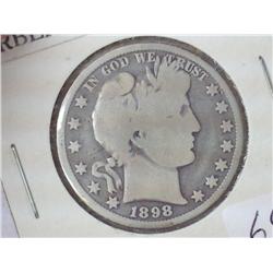 1898 Barber Half Dollar