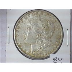 1878-S Morgan Silver Dollar (AU-BU)
