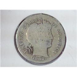 1902 Barber Dime