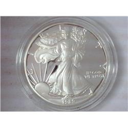 1989-S American Silver Eagle (Proof) In Box