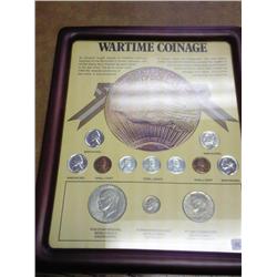 Framed War Time Coinaga Set (12 Coins)