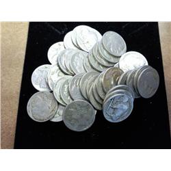 40 Assorted 1920's Buffalo Nickels