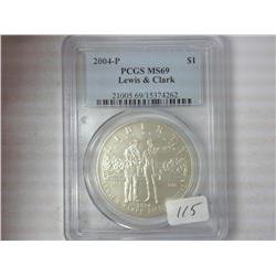 2004-P Lewis And Clark Dollar PCGS MS69