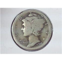 1916-S Mercury Dime