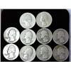 Image 1 : Assorted Washington Silver Quarters (10 Coins)