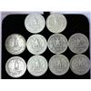 Image 2 : Assorted Washington Silver Quarters (10 Coins)