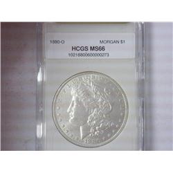 1880-O Morgan Dollar HCGS MS66