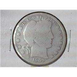 1909-O Barber Half Dollar (Polished)