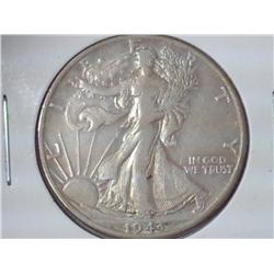 1943-D Walking Liberty Half Dollar