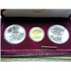 Image 2 : 1983/4 US Olympic 3 Coin UNC Set In Original Box