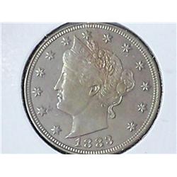 1883 No Cents Liberty "V" Nickel (UNC)