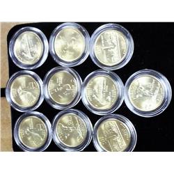 2007-P/D State Quarters Layered In 24Kt Gold (UNC)