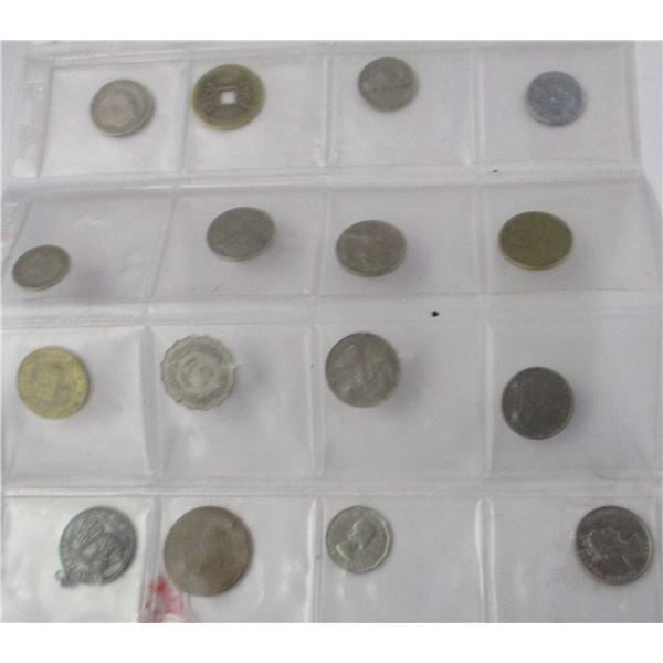 STOCK SHEET OF 20 WORLD COLLECTABLE COINS