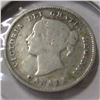 Image 2 : 1901 CANADA VICTORIAN SILVER FIVE CENT