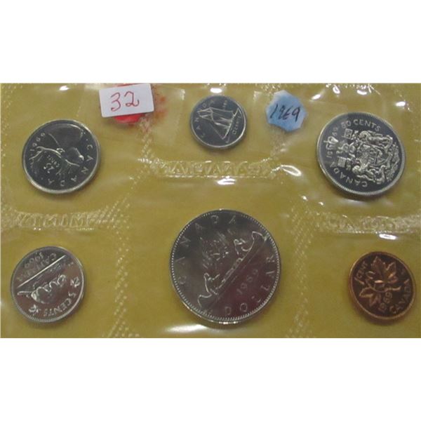 1969 PROOF CANADA MINT SEALED COIN SET