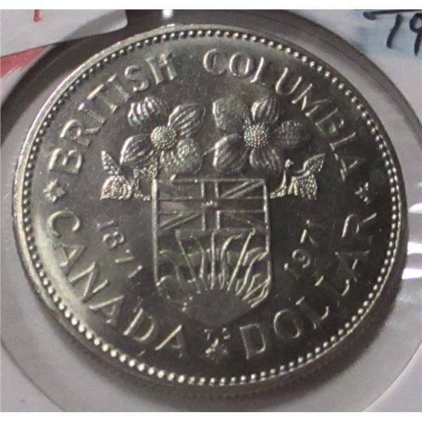1871 - 1971 BRITISH COLUMBIA CANADA DOLLAR