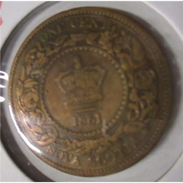 1861 NOVA SCOTIA VICTORIAN LARGE PENNY