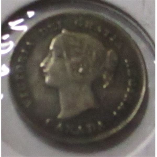 1897 CANADA VICTORIAN SILVER FIVE CENTS