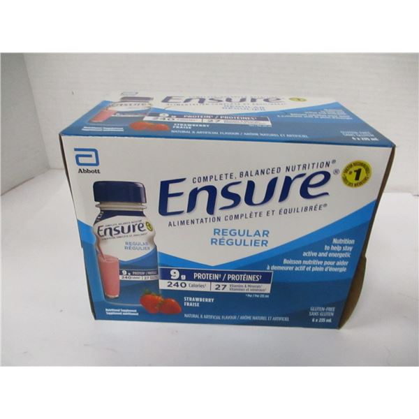 REGULAR STRAWBERRY ENSURE (6 BOTTLES X 235 ML) - BOX
