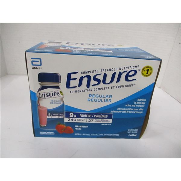 REGULAR STRAWBERRY ENSURE (6 BOTTLES X 235 ML) - BOX