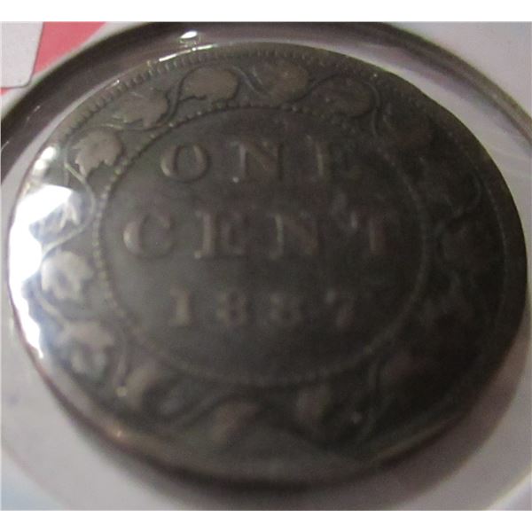 1887 VICTORIAN CANADA LARGE PENNY