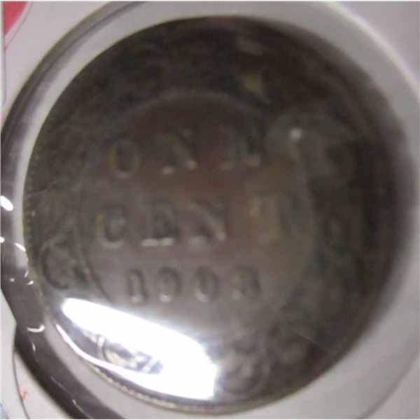 1908 CANADA KING EDWARD VII LARGE PENNY