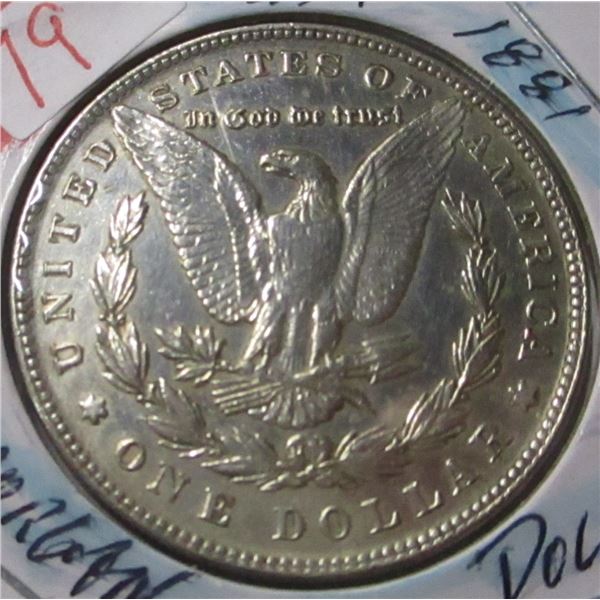 1881 USA MORGAN SILVER DOLLAR