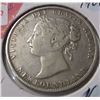 Image 1 : 1900 NEWFOUNDLAND VICTORIAN SILVER HALF DOLLAR