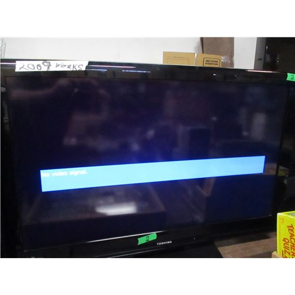 TOSHIBA 40" TV (WORKING; NO REMOTE; 2009)