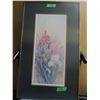 Image 1 : FRAMED PICTURE OF FLOWERS (APPROX. 29" X 17")