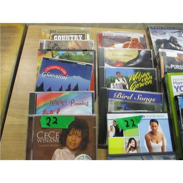BOX C/W STARFRIT CHEESE MACHINE, CD'S, DVD'S, ETC+B34