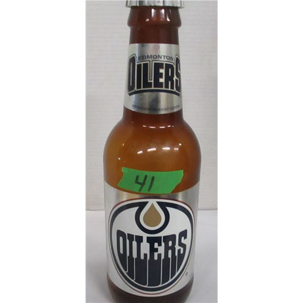 COLLECTABLE:  OILERS BOTTLE BANK