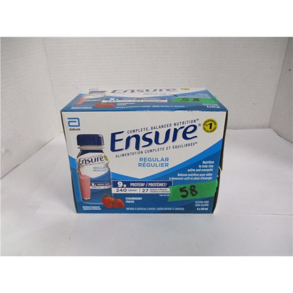 STRAWBERRY REGULAR ENSURE DRINK (6 BOTTLES X 235 ML)