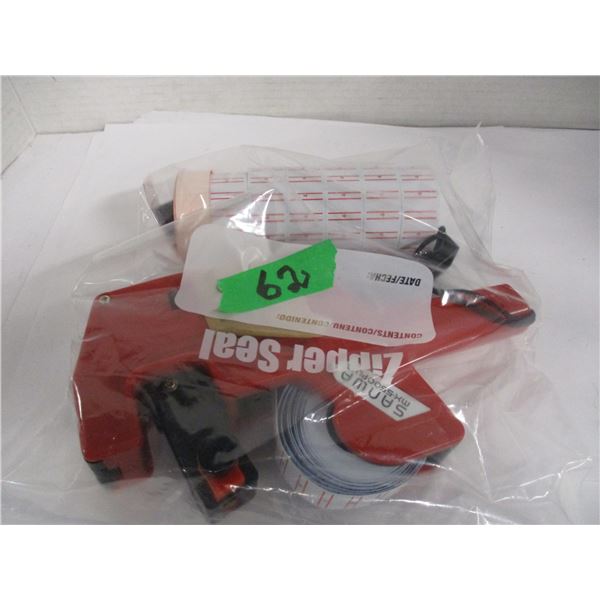 PRICE ON PRODUCT GUN AND ROLL OF TICKETS FOR GUN