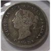 Image 2 : 1889 CANADA VICTORIAN SILVER FIVE CENT