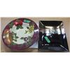 Image 1 : BLACK & GOLD TRAY, FRUIT BOWL