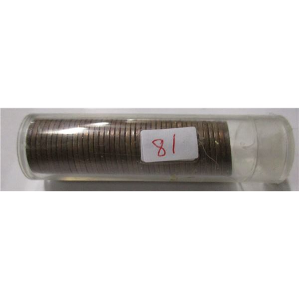 ROLL OF OVER 40 (1956 - 1957) LAST OF CANADA PENNIES