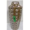 Image 1 : GOLD TONE VASE (APPROX. 16" HIGH)
