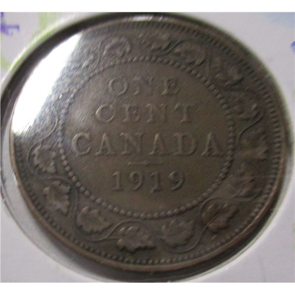1919 CANADA KING GEORGE V LARGE PENNY