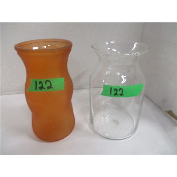 2 GLASS CONTAINERS