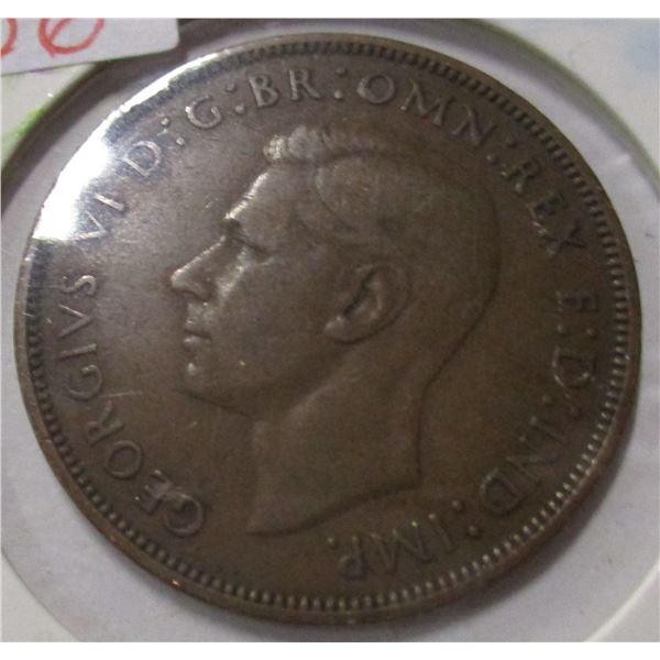 1947 KING GEORGE VI LARGE PENNY TOKEN