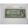 Image 3 : 1954 DEVILS FACE SCARCE CANADA LEGAL TENDER $1 BILL