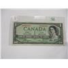 Image 5 : 1954 DEVILS FACE SCARCE CANADA LEGAL TENDER $1 BILL