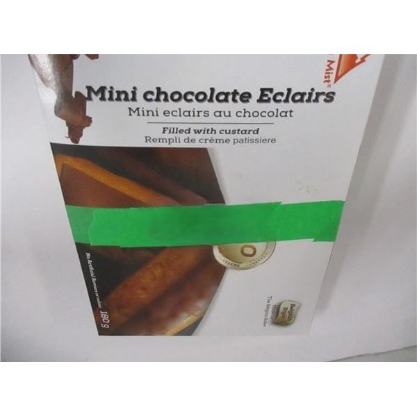 FROZEN:  MINI CHOCOLATE ECLAIRS (180G) - BOX